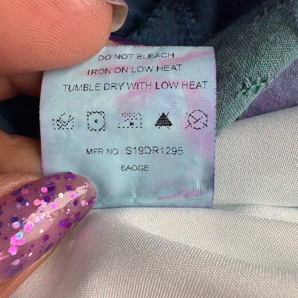 Hand Dyed Tie-Dye Eyelet Maxi Dress - Picture 12 of 12